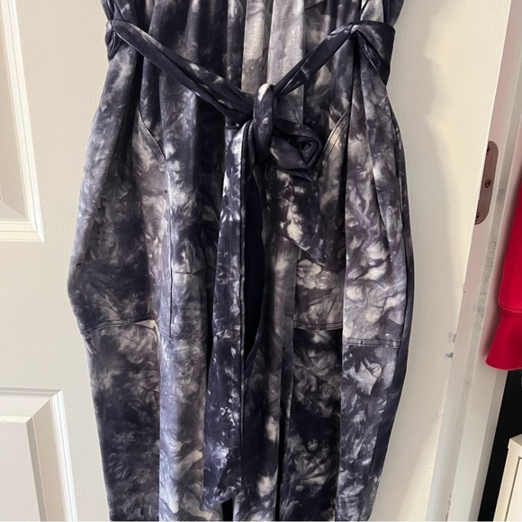 Lulus On a Road Trip Navy Blue Tie-Dye Short Sleeve Jumpsuit - Picture 7 of 10